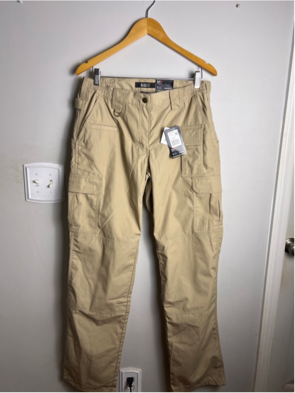 5.11 Tactical Women’s Taclite Pro Pants 10 Long Khaki Ripstop Cargo NWT 64360